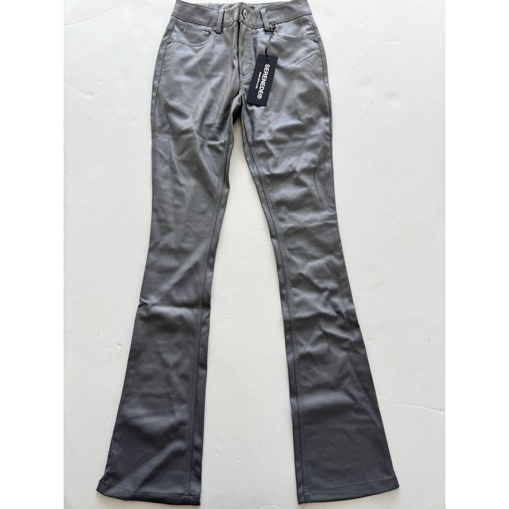 SERENEDE Steel Stacked Slim Jeans Gray Distressed Men’s Size 28 Streetwear NWT!